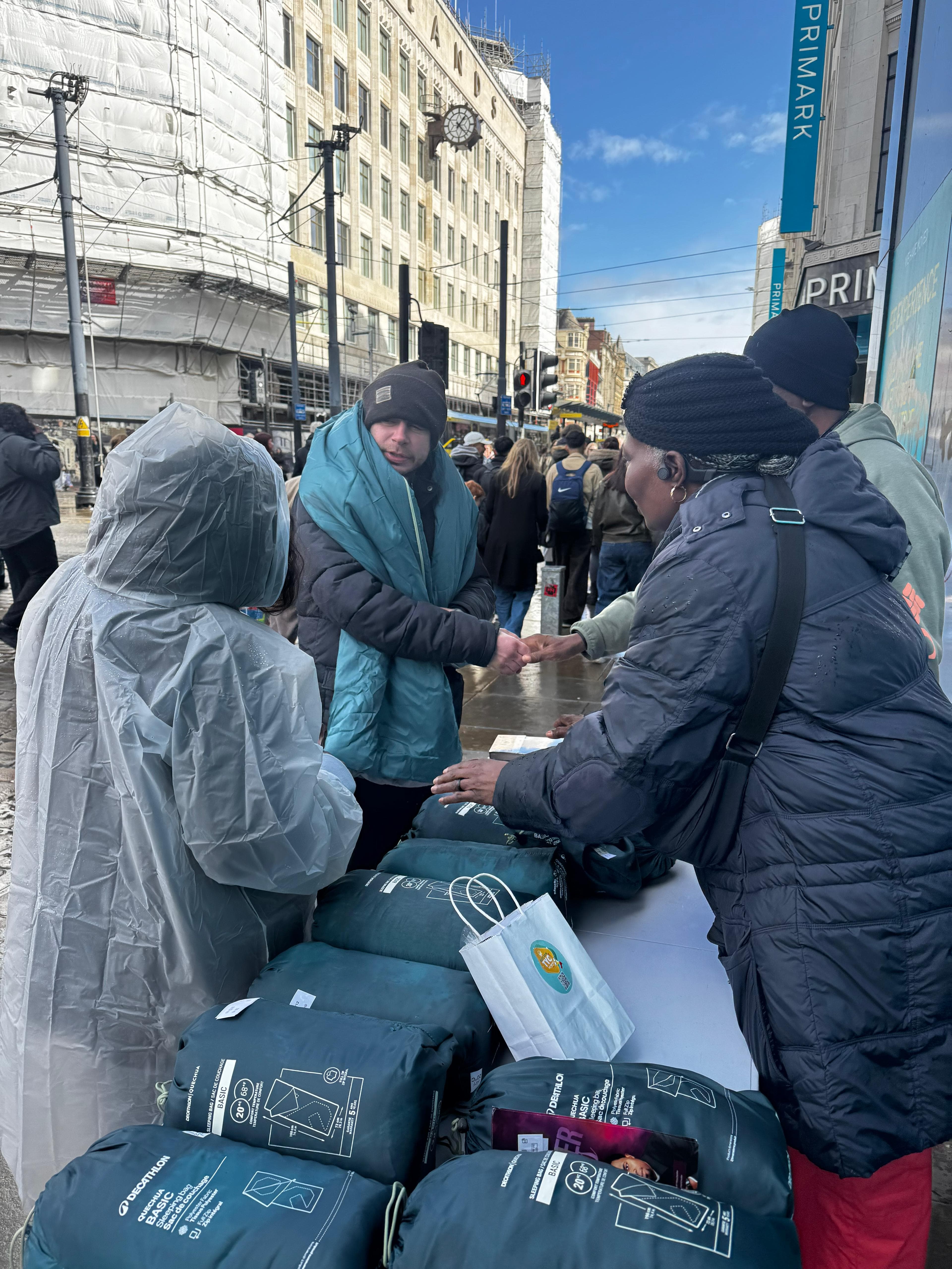 Homeless outreach donation support